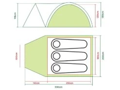 Coleman Darwin 3 Plus Kuppelzelt