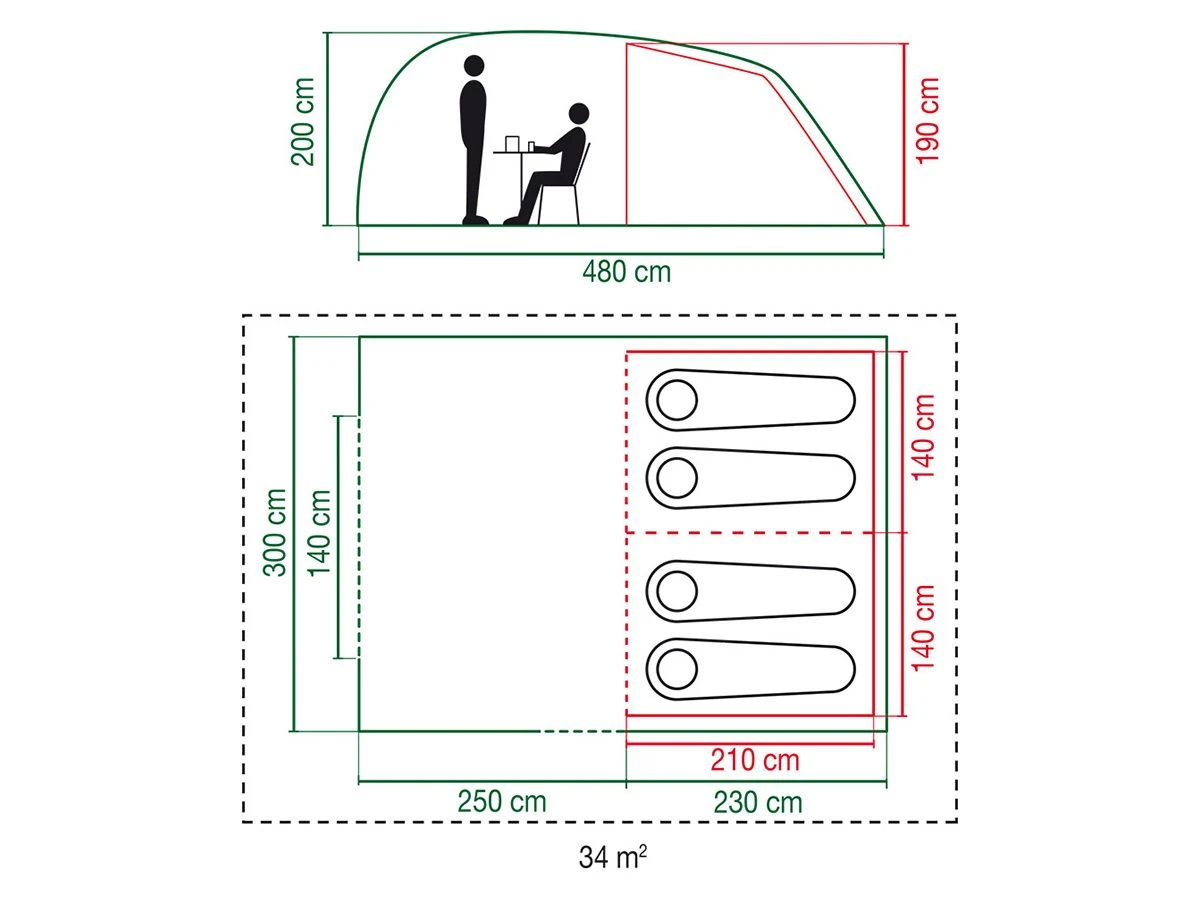 Coleman Vespucci 4 Tunnelzelt 5 Coleman Vespucci 4 Tunnelzelt – Bild 3