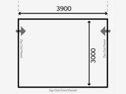 Dometic Grande Air Pro 390 M Vorzelt -Fiammativ Verkaufe 579993 579993 images other kampa dometic plattegrond grande 390 m 2021 ecommerce