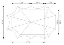 ESVO Bedouin 280 Pyramidenzelt Mit Festem Boden Zelt -Fiammativ Verkaufe 61c0625ab1df50.90557438