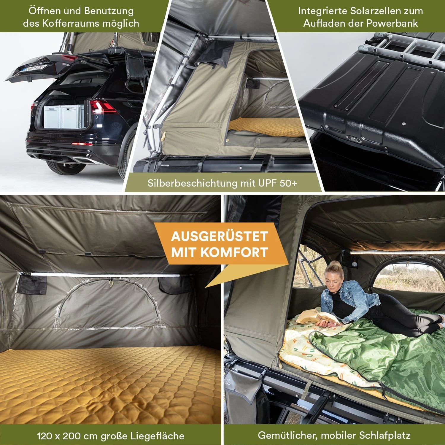 Skandika Wildland Dachzelt 5 Skandika Wildland Dachzelt – Bild 3