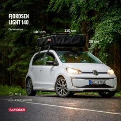 Fjordsen LIGHT 140 Blau/Grau Dachzelt -Fiammativ Verkaufe 62b0292ac8e194.52258555