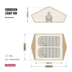 Fjordsen LIGHT 140 Blau/Grau Dachzelt -Fiammativ Verkaufe 62b0292aca7de9.05137041