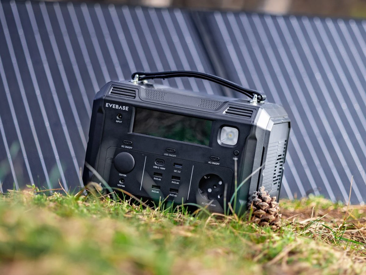 EveBase Move 500 Powerstation Mit Go 120 Solar Panel 4 EveBase Move 500 Powerstation Mit Go 120 Solar Panel – Bild 2