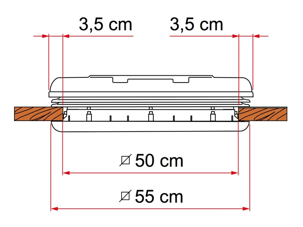 Fiamma Vent 50 Weiße Dachluke 5 Fiamma Vent 50 Weiße Dachluke – Bild 3