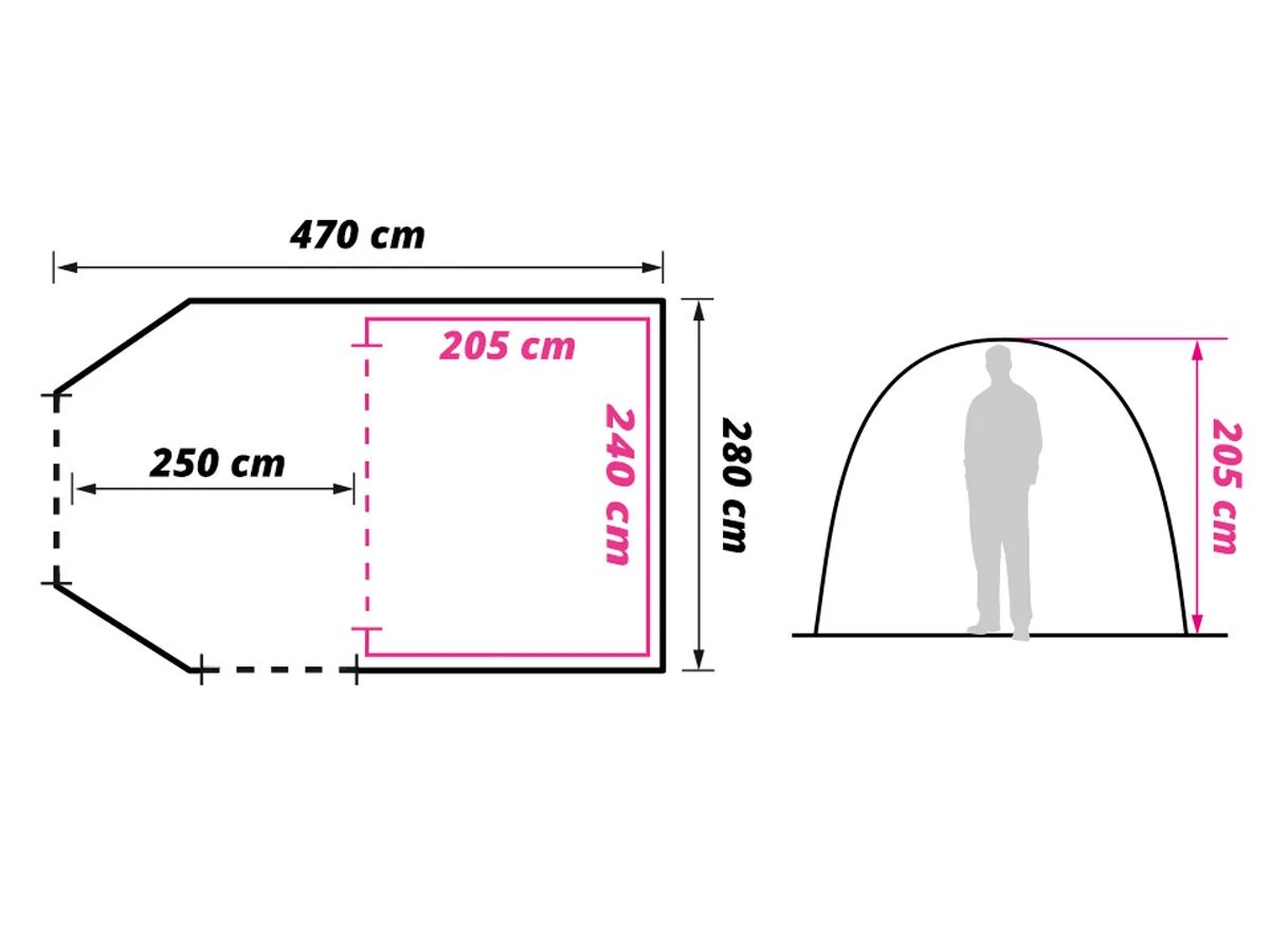 Obelink Summer 4 Easy Air Luftzelt 11 Obelink Summer 4 Easy Air Luftzelt – Bild 9