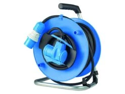 Schwabe 25 Meter CEE Camping-Kabeltrommel Mit Winkelkupplung